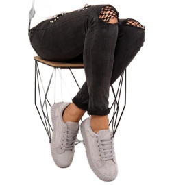 Tênis cinza AX03 cinza de sola alta 2