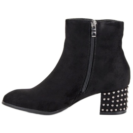 Filippo Botas de camurça elegantes preto 1