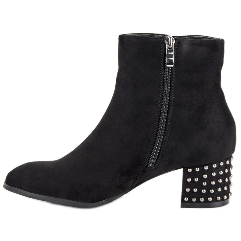 Filippo Botas de camurça elegantes preto 1