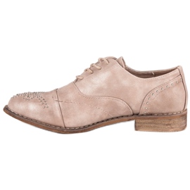 Super Me Sapatos amarrados da moda rosa 1