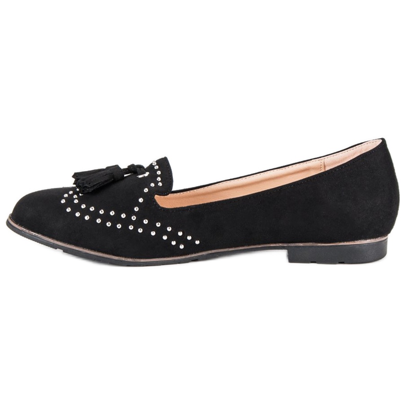 Super Me Senhores de camurça preta preto 1