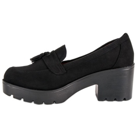 Ch. Creation Sapatos elegantes de mocassim preto 1