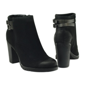 Filippo Botas femininas de salto alto com 8255 fivelas preto 4 Filippo Botas femininas de salto alto com 8255 fivelas preto 4