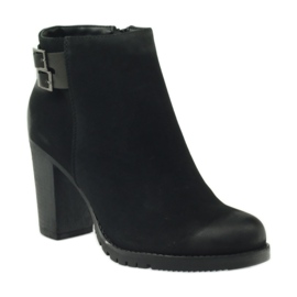 Filippo Botas femininas de salto alto com 8255 fivelas preto 1 Filippo Botas femininas de salto alto com 8255 fivelas preto 1