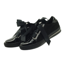 Palmilha de couro Creepers sapatos Filippo preto 4
