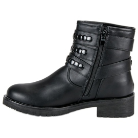 Botas de trabalho elegantes preto 1