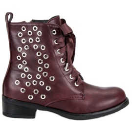 Trabalhadores empatados cor de vinho vermelho 1