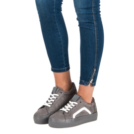 Sport Tênis de camurça cinza 2