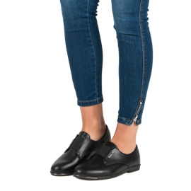 Miss Laura Sapatos pretos deslizantes 1