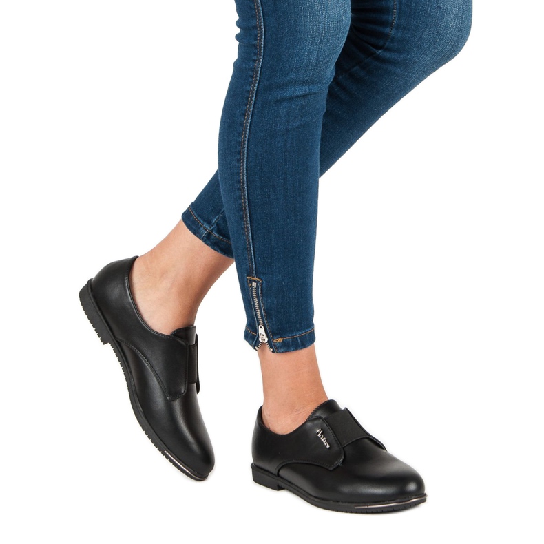 Miss Laura Sapatos pretos deslizantes 2