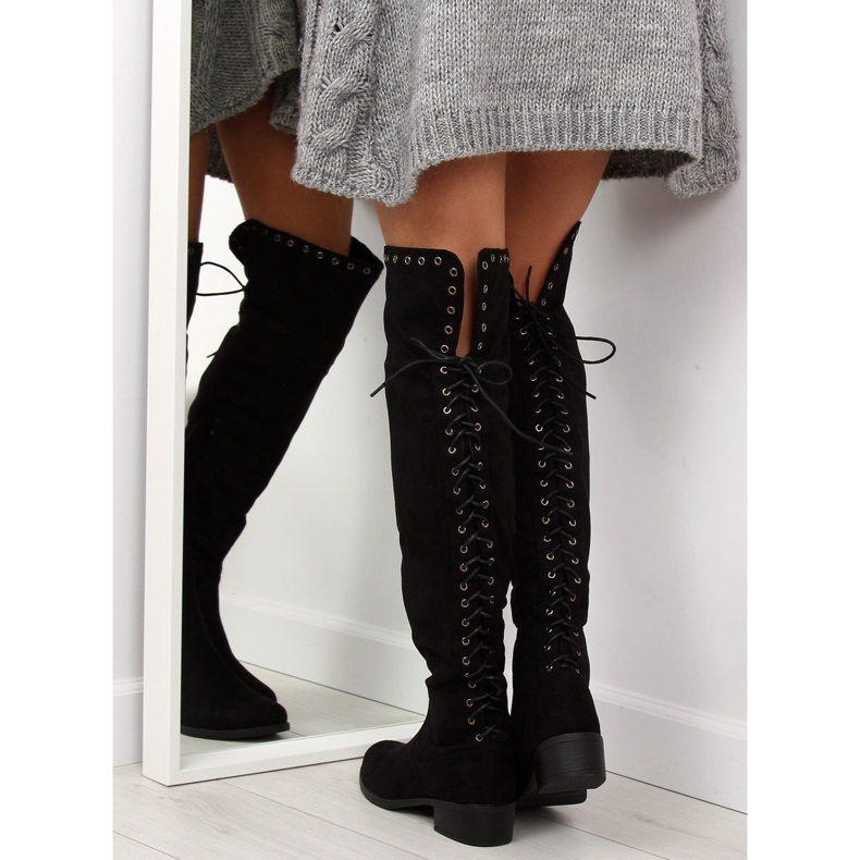 Botas pretas rasas LS182 preto 1