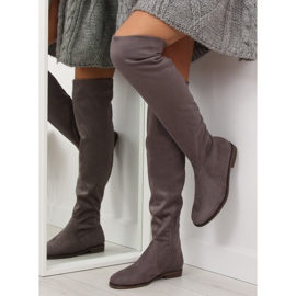 Botas de mosqueteiro clássicas cinza 887-PG Gray 2