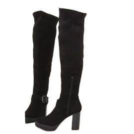 Botas plataforma pretas 862-GG pretas preto 1
