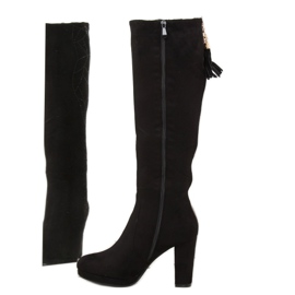 Botas plataforma pretas J22 pretas preto 1