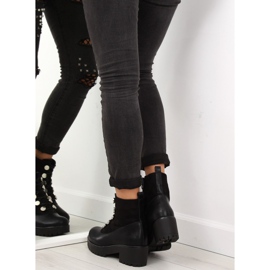 Botas pretas JD-19 com sola grossa preto 1
