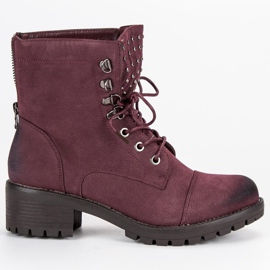 Trabalhadores VINCEZA marrons elegantes vermelho 1