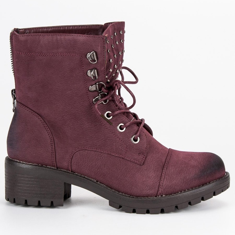 Trabalhadores VINCEZA marrons elegantes vermelho 1