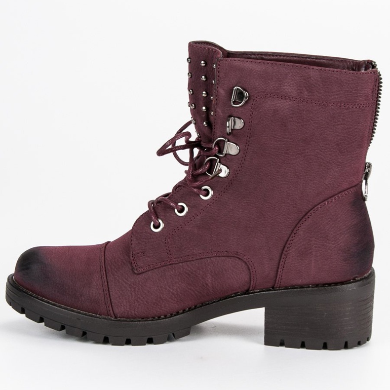 Trabalhadores VINCEZA marrons elegantes vermelho 2