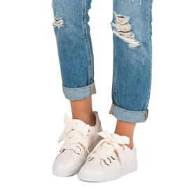 Super Me Tênis de renda bege 1