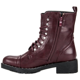 Botas cor de vinho vermelho 1