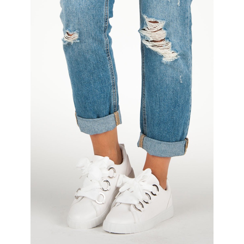 Super Me Tênis branco com cordões 1