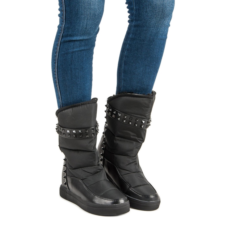 Seastar Botas de neve de rocha preta preto 1