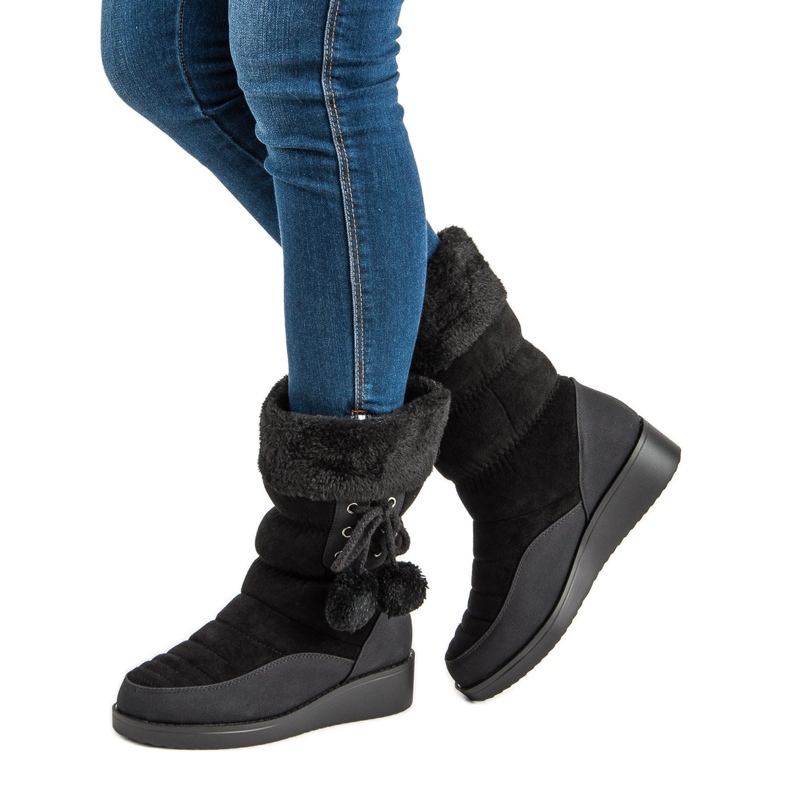 Seastar Botas de neve pretas preto 1