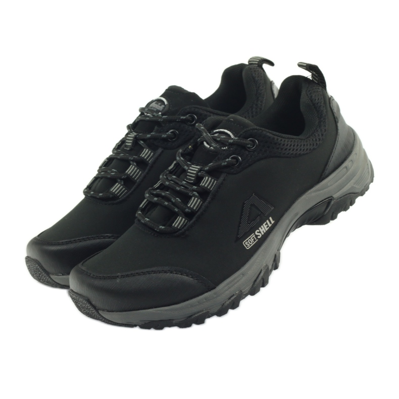 American Club Esporte americano à prova d'água softshell preto 4