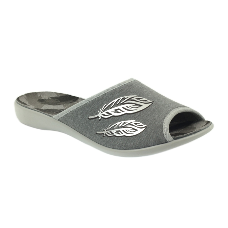Chinelos sapatos femininos Befado 254D096 chinelos cinza 1