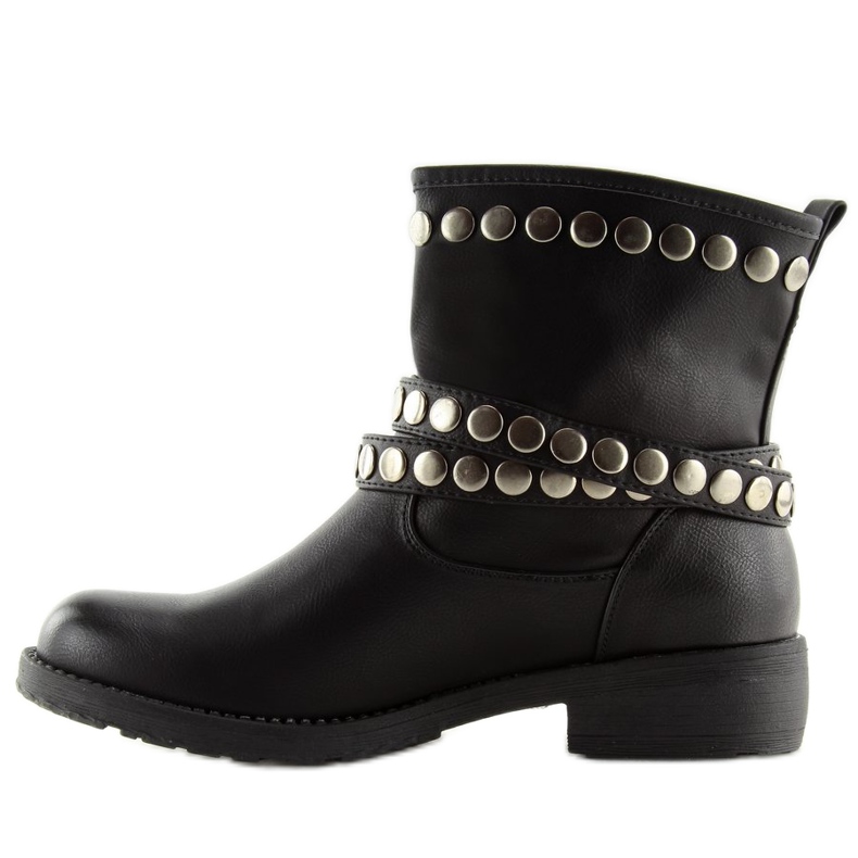 Botas militares pretas A89811 pretas preto 2