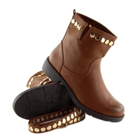Botas militares marrons A89811 Camel marrom 1
