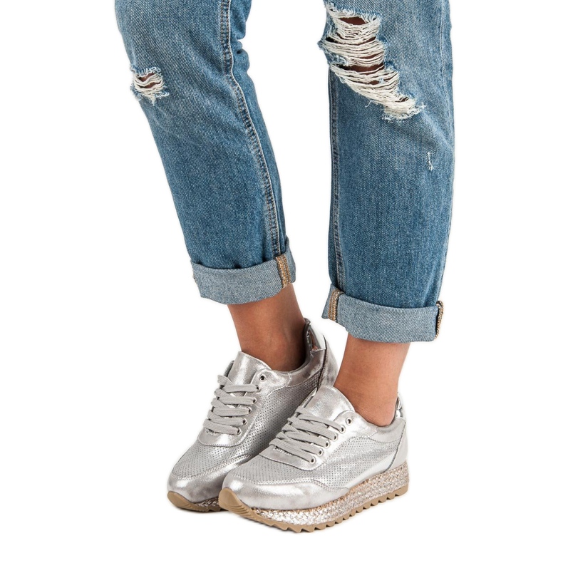 Bestelle Sapatilhas amarradas alpargatas cinza 1