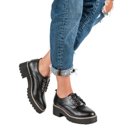 Sapatos elegantes com cordões preto 2 Sapatos elegantes com cordões preto 2