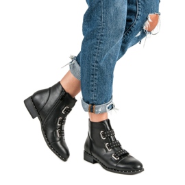 Bestelle Botins pretos com zíper 1