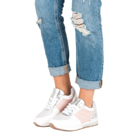 Betler Calçados Esportivos Pastel branco cinza rosa 1