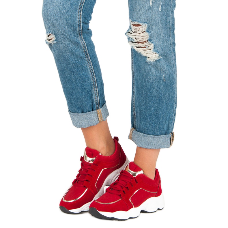 Vices Sapatos esportivos de camurça vícios vermelho 1