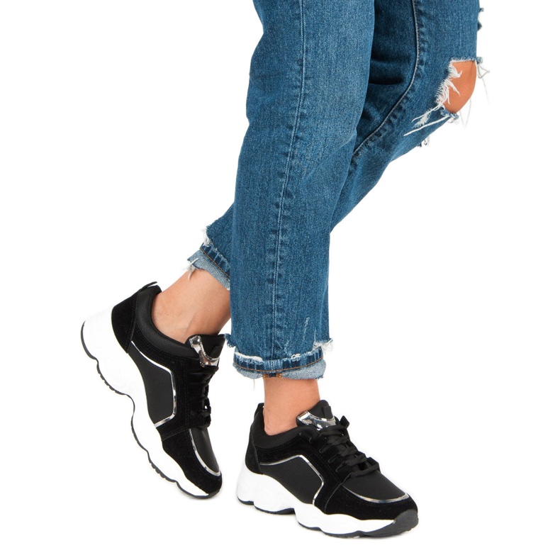 VICES Calçados Esportivos de Camurça preto 2