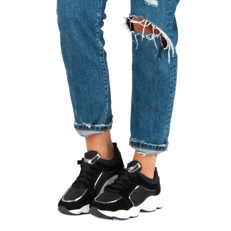 VICES Calçados Esportivos de Camurça preto 1