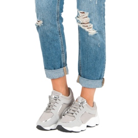 Vices Sapatos esportivos de camurça vícios cinza 1