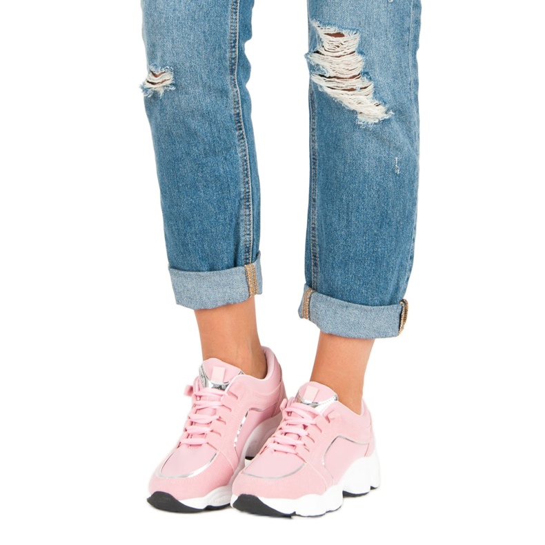 Vices Sapatos esportivos de camurça vícios rosa 1