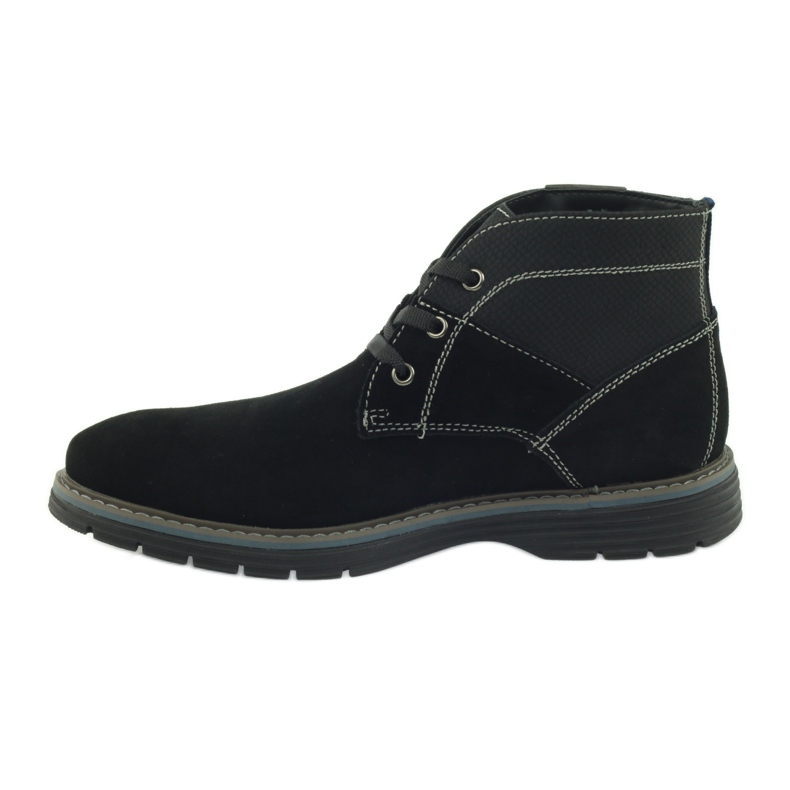 McKey Botas masculinas de camurça 284 preto 2