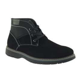 McKey Botas masculinas de camurça 284 preto 1