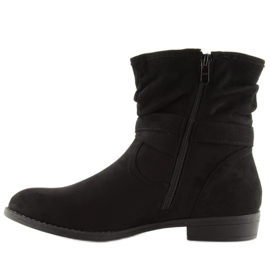 Botas pretas femininas pretas 606-3 pretas preto 2