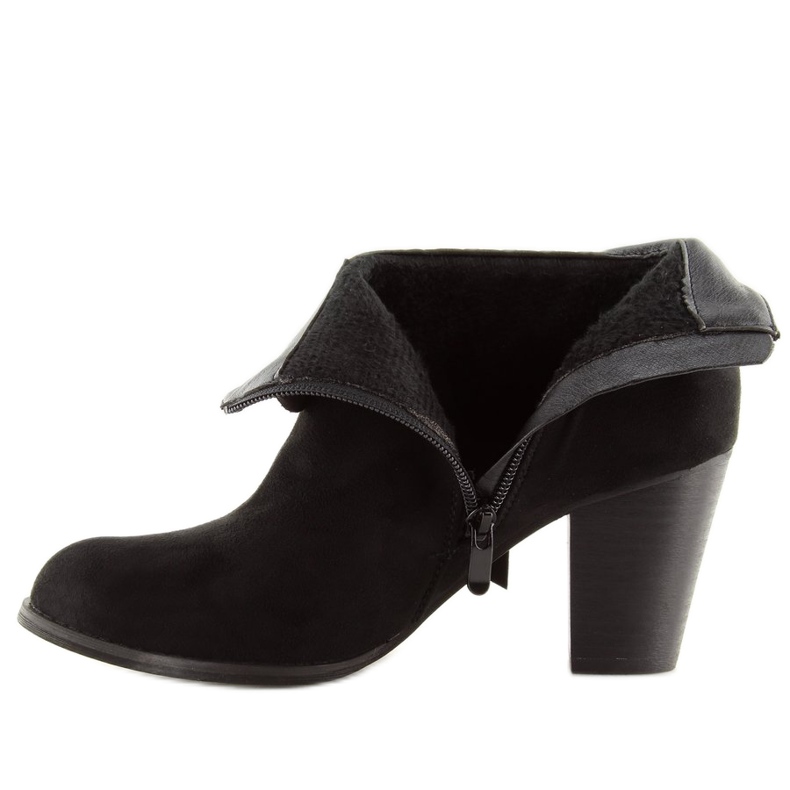 Botas pretas de salto alto 863-GA pretas preto 2