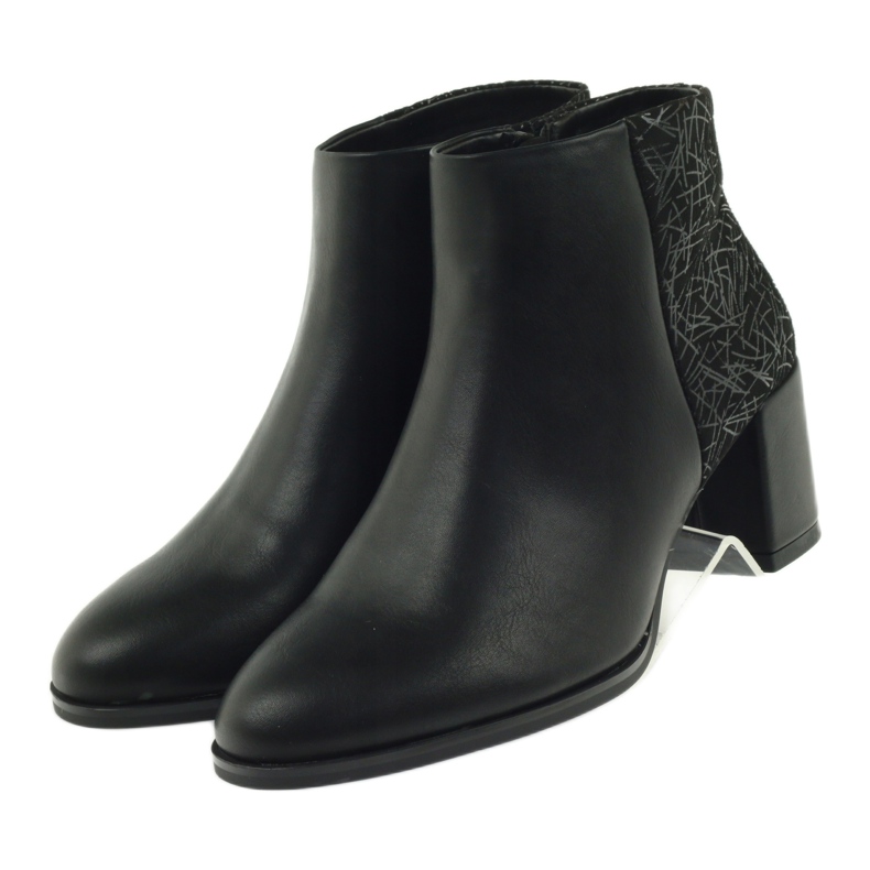 Botas pretas de salto alto Sergio Leone 542 preto 4