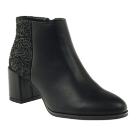 Botas pretas de salto alto Sergio Leone 542 preto 1