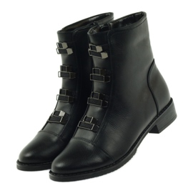 M.Daszyński Botas pretas botas Jodhpur SA62 preto 4