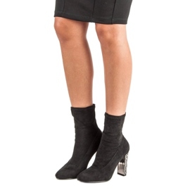 Vices Botas de camurça elegantes preto 1