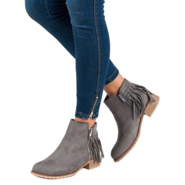 Kayla Boho botas de camurça cinza 2