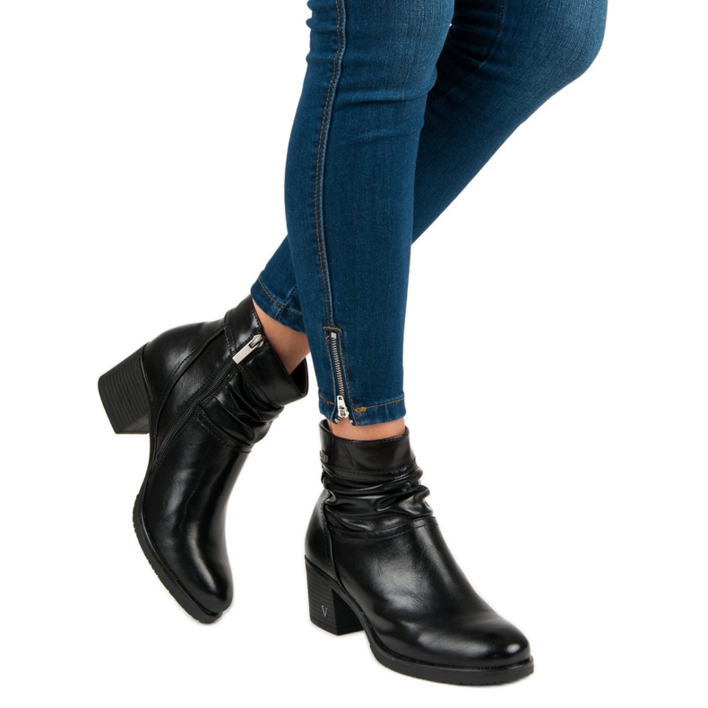 Botas femininas negras VINCEZA preto 2
